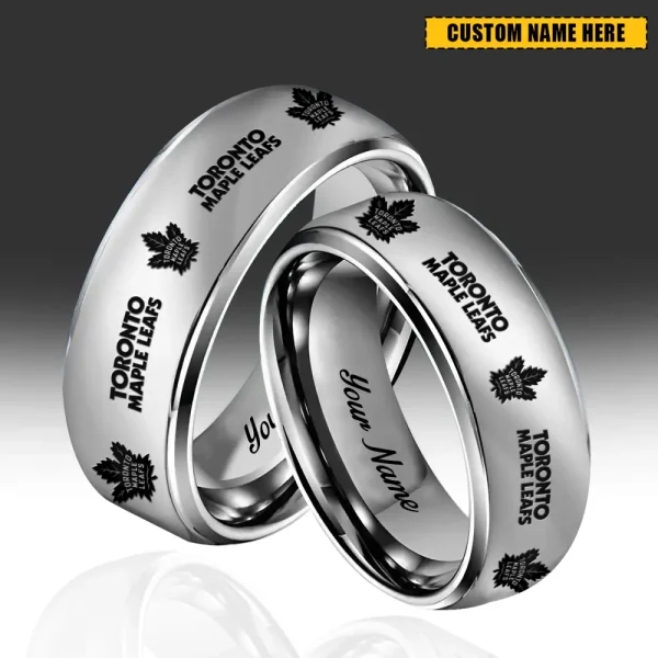 Toronto Maple Leafs NHL New Style Ring Personalized Name And Date Gift For Fans AZSSRINGS260