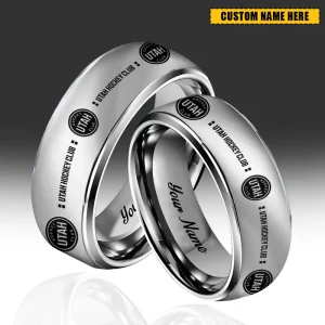 Utah Hockey Club NHL New Style Ring Personalized Name And Date Gift For Fans AZSSRINGS261