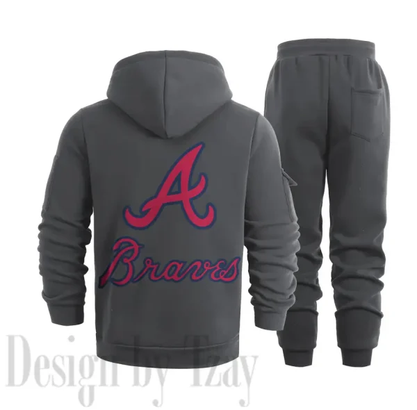 Atlanta Braves Sports Tracksuit Jogging Men's Clothing Casual for Men Daily Style 2025 SPTSTJM066 - Image 3