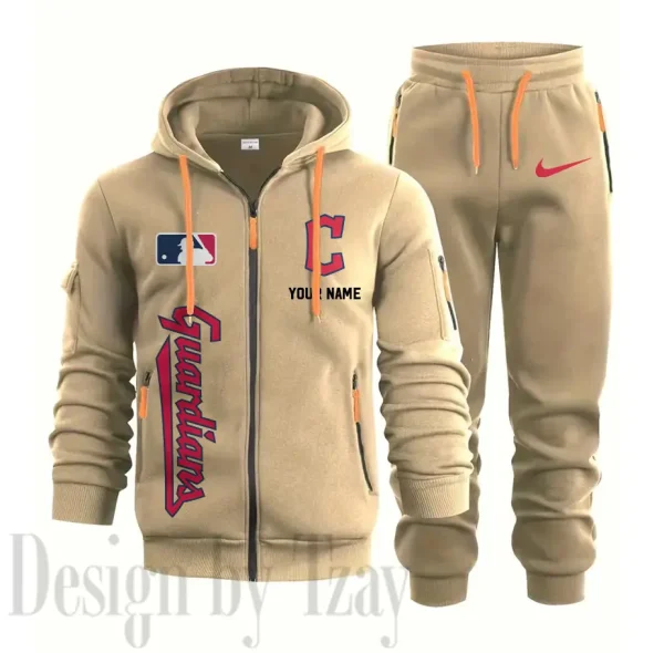 Cleveland Guardians Sports Tracksuit Jogging Men's Clothing Casual for Men Daily Style 2025 SPTSTJM072 - Image 3