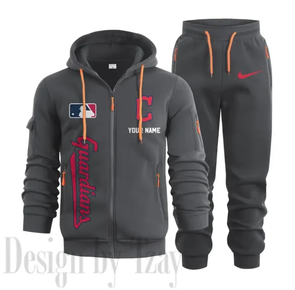 Cleveland Guardians Sports Tracksuit Jogging Men's Clothing Casual for Men Daily Style 2025 SPTSTJM072 - Image 8