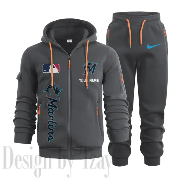 Miami Marlins Sports Tracksuit Jogging Men's Clothing Casual for Men Daily Style 2025 SPTSTJM079
