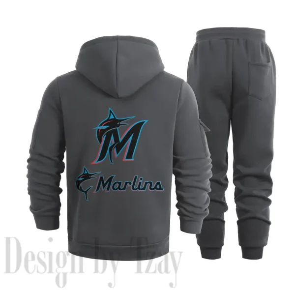 Miami Marlins Sports Tracksuit Jogging Men's Clothing Casual for Men Daily Style 2025 SPTSTJM079 - Image 5