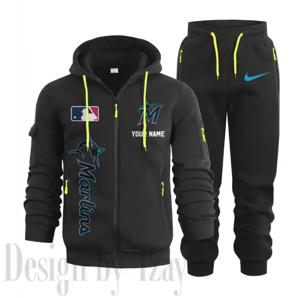 Miami Marlins Sports Tracksuit Jogging Men's Clothing Casual for Men Daily Style 2025 SPTSTJM079 - Image 7