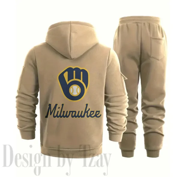Milwaukee Brewers Sports Tracksuit Jogging Men's Clothing Casual for Men Daily Style 2025 SPTSTJM080 - Image 2