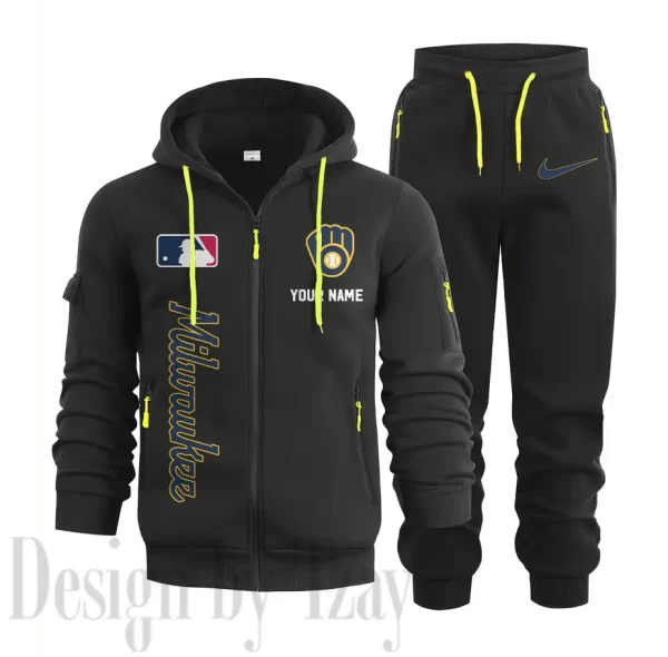 Milwaukee Brewers Sports Tracksuit Jogging Men's Clothing Casual for Men Daily Style 2025 SPTSTJM080