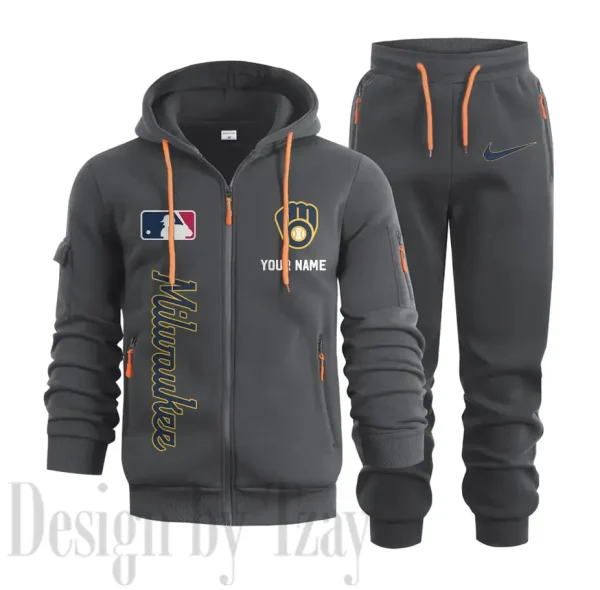 Milwaukee Brewers Sports Tracksuit Jogging Men's Clothing Casual for Men Daily Style 2025 SPTSTJM080 - Image 6