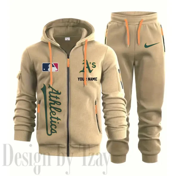 Oakland Athletics Sports Tracksuit Jogging Men's Clothing Casual for Men Daily Style 2025 SPTSTJM084 - Image 3