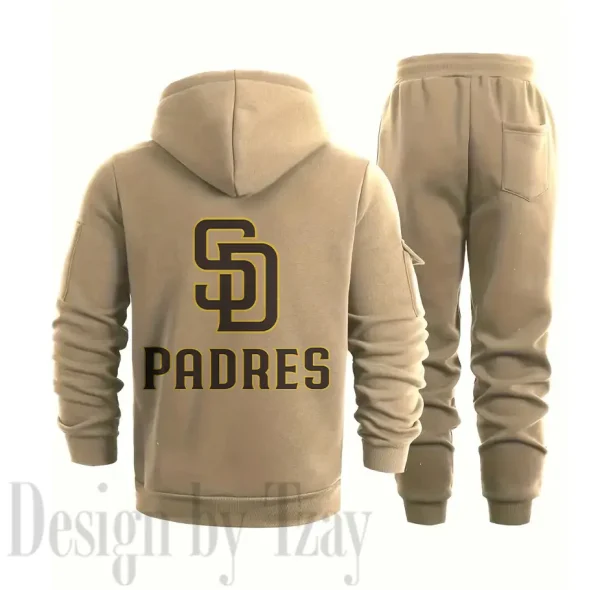 San Diego Padres Sports Tracksuit Jogging Men's Clothing Casual for Men Daily Style 2025 SPTSTJM087 - Image 3