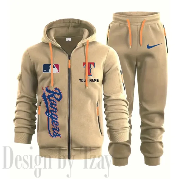 Texas Rangers Sports Tracksuit Jogging Men's Clothing Casual for Men Daily Style 2025 SPTSTJM092