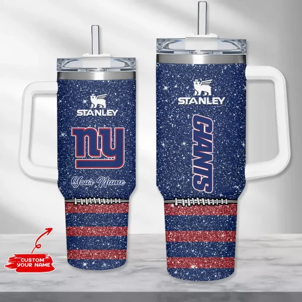 New York Giants Simple Modem 40oz Tumbler With Handle And Straw Lid AZC40OZT668