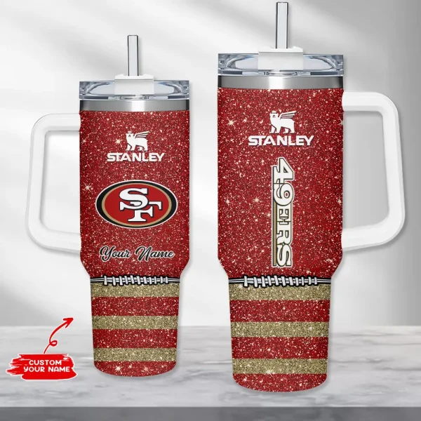 San Francisco 49ers Simple Modem 40oz Tumbler With Handle And Straw Lid AZC40OZT672