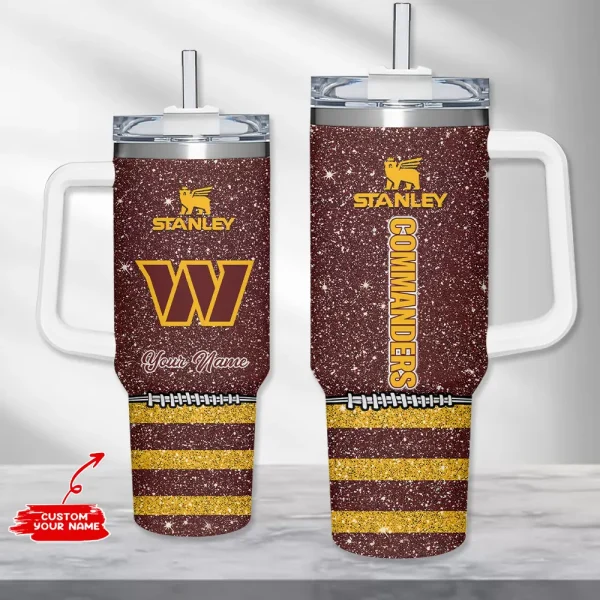 Washington Commanders Simple Modem 40oz Tumbler With Handle And Straw Lid AZC40OZT676