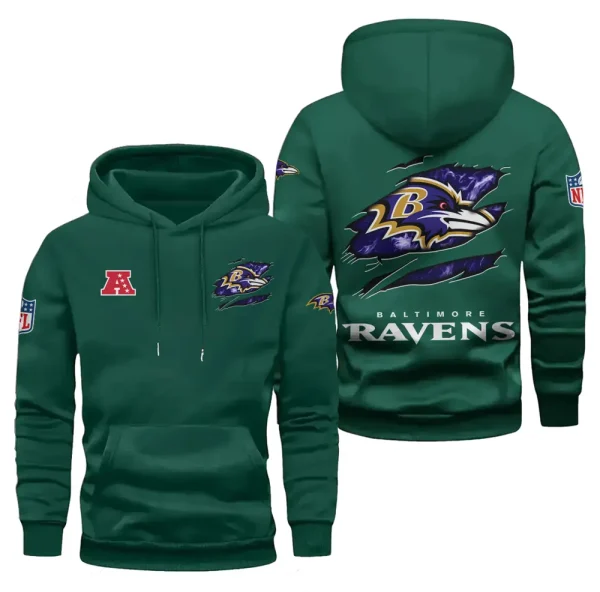 Baltimore Ravens Limited Edition Pocket Pullover Hoodie New 2025 AZ2DHD067
