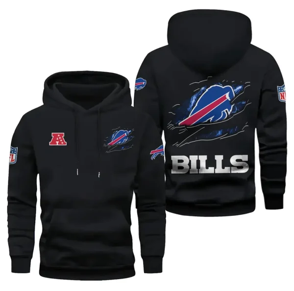 Buffalo Bills Limited Edition Pocket Pullover Hoodie New 2025 AZ2DHD068 - Image 2