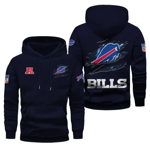 Buffalo Bills Limited Edition Pocket Pullover Hoodie New 2025 AZ2DHD068 - Image 4