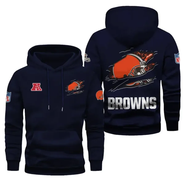 Cleveland Browns Limited Edition Pocket Pullover Hoodie New 2025 AZ2DHD072 - Image 2