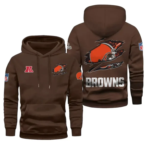 Cleveland Browns Limited Edition Pocket Pullover Hoodie New 2025 AZ2DHD072 - Image 4