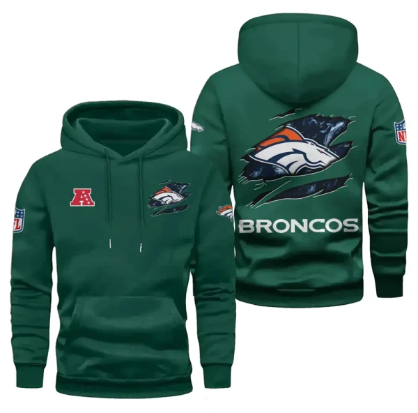 Denver Broncos Limited Edition Pocket Pullover Hoodie New 2025 AZ2DHD074 - Image 2