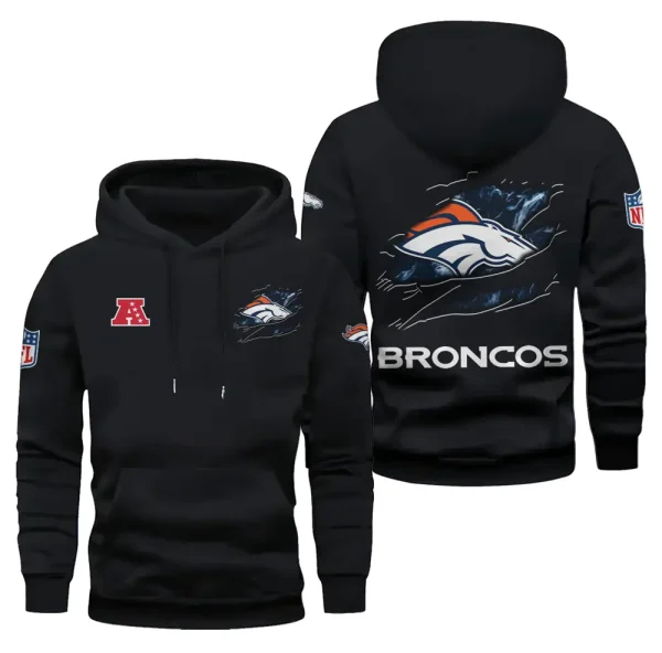 Denver Broncos Limited Edition Pocket Pullover Hoodie New 2025 AZ2DHD074 - Image 3
