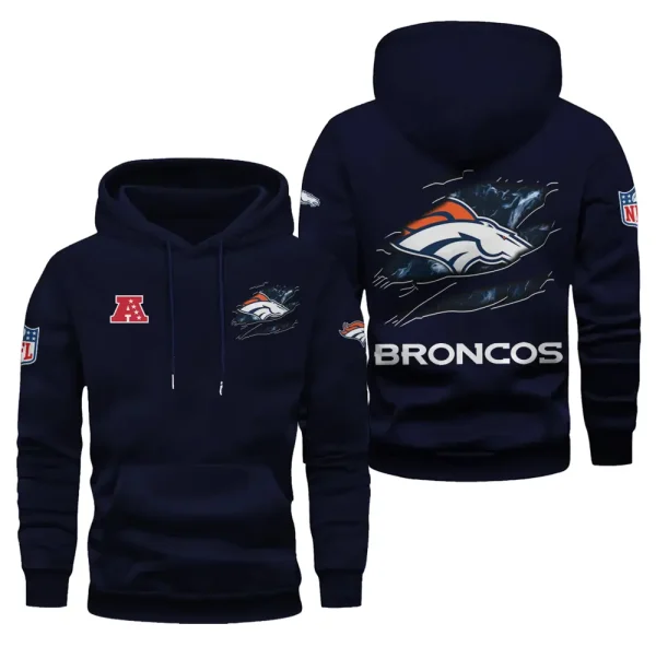Denver Broncos Limited Edition Pocket Pullover Hoodie New 2025 AZ2DHD074 - Image 6