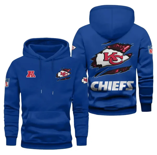 Kansas City Chiefs Limited Edition Pocket Pullover Hoodie New 2025 AZ2DHD080 - Image 2