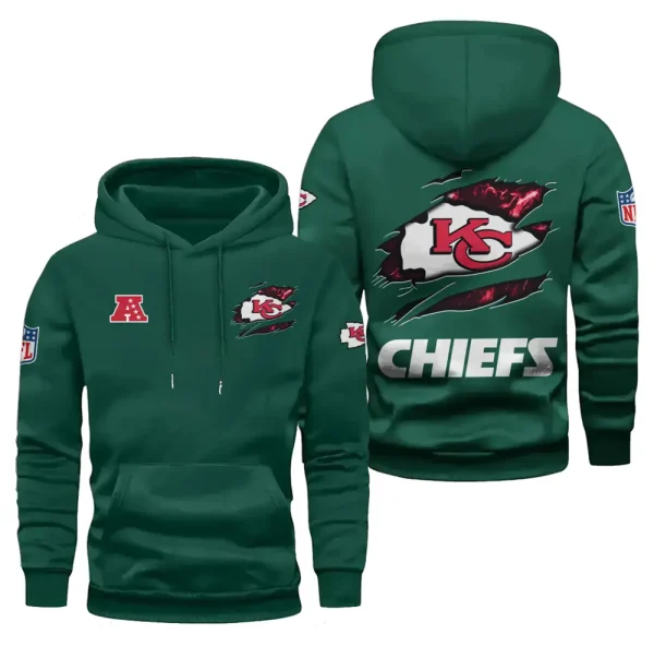Kansas City Chiefs Limited Edition Pocket Pullover Hoodie New 2025 AZ2DHD080 - Image 3