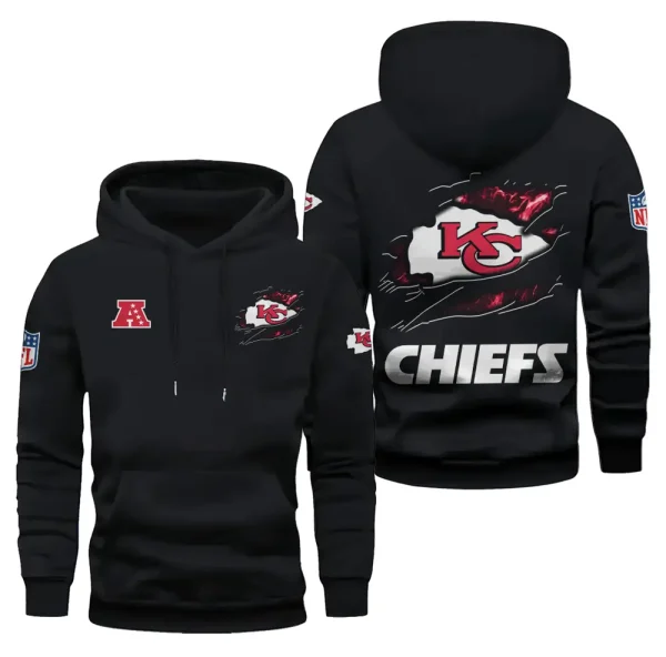 Kansas City Chiefs Limited Edition Pocket Pullover Hoodie New 2025 AZ2DHD080 - Image 4