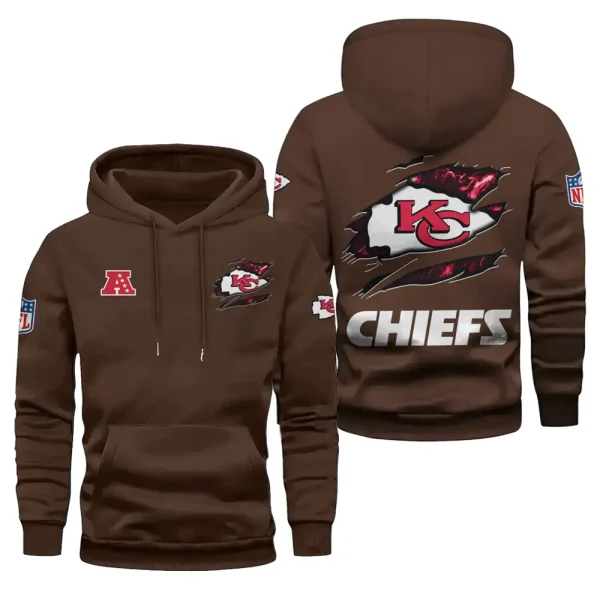 Kansas City Chiefs Limited Edition Pocket Pullover Hoodie New 2025 AZ2DHD080 - Image 5