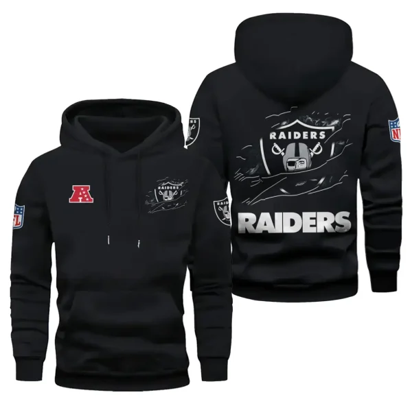 Las Vegas Raiders Limited Edition Pocket Pullover Hoodie New 2025 AZ2DHD081 - Image 2