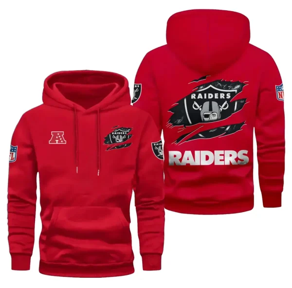 Las Vegas Raiders Limited Edition Pocket Pullover Hoodie New 2025 AZ2DHD081 - Image 4