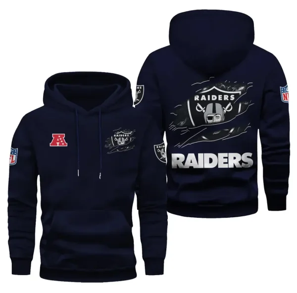 Las Vegas Raiders Limited Edition Pocket Pullover Hoodie New 2025 AZ2DHD081 - Image 5