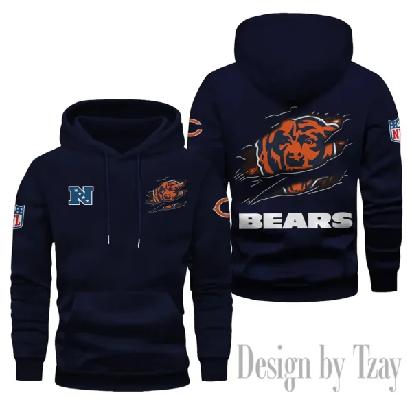 Chicago Bears Limited Edition Pocket Pullover Hoodie New 2025 AZ2DHD070