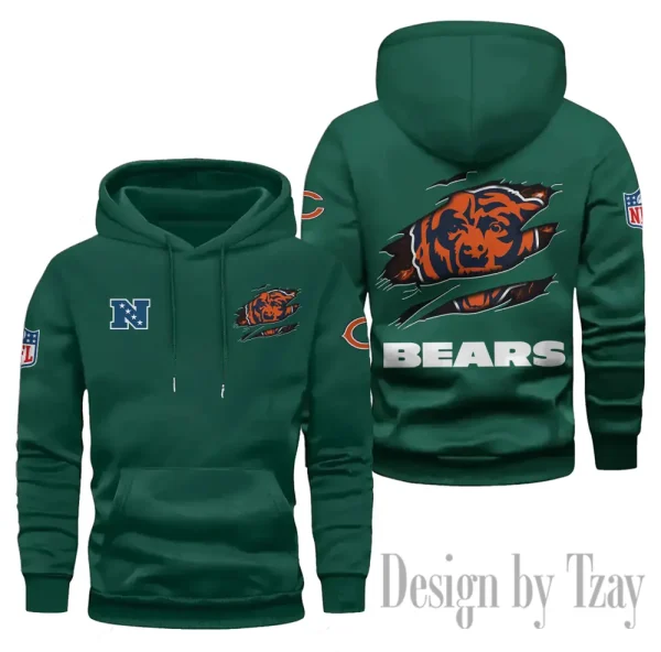 Chicago Bears Limited Edition Pocket Pullover Hoodie New 2025 AZ2DHD070 - Image 5