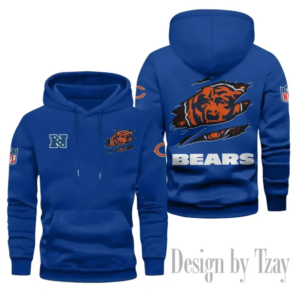 Chicago Bears Limited Edition Pocket Pullover Hoodie New 2025 AZ2DHD070 - Image 6