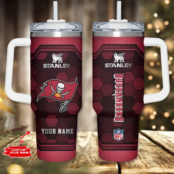 Tampa Bay Buccaneers Simple Modem 40oz Tumbler With Handle And Straw Lid AZC40OZT706