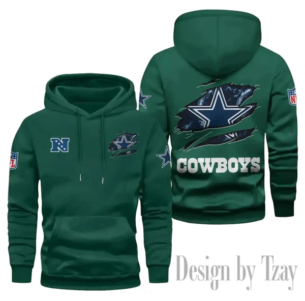 Dallas Cowboys Limited Edition Pocket Pullover Hoodie New 2025 AZ2DHD073 - Image 4