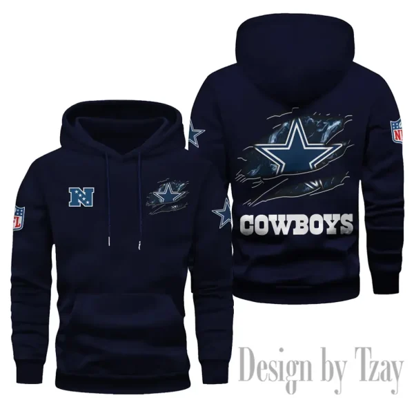 Dallas Cowboys Limited Edition Pocket Pullover Hoodie New 2025 AZ2DHD073 - Image 6