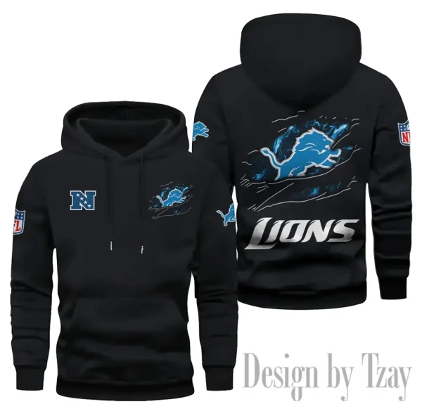 Detroit Lions Limited Edition Pocket Pullover Hoodie New 2025 AZ2DHD075 - Image 2