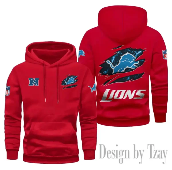 Detroit Lions Limited Edition Pocket Pullover Hoodie New 2025 AZ2DHD075 - Image 4