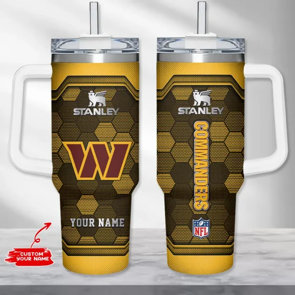 Washington Commanders Simple Modem 40oz Tumbler With Handle And Straw Lid AZC40OZT708