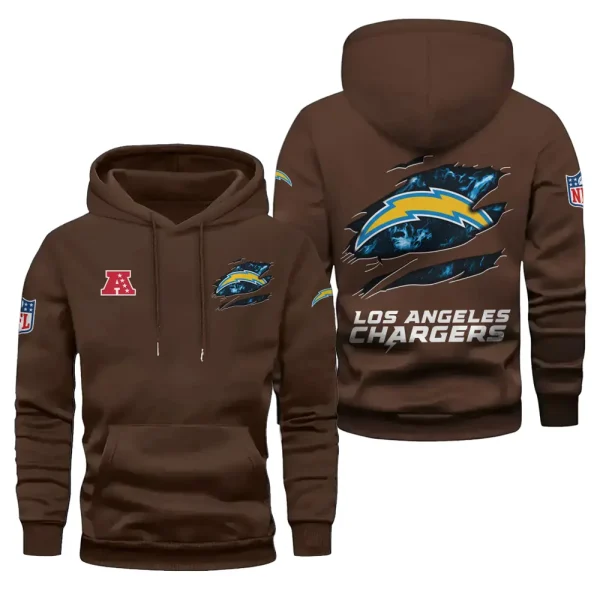 Los Angeles Chargers Limited Edition Pocket Pullover Hoodie New 2025 AZ2DHD082 - Image 3