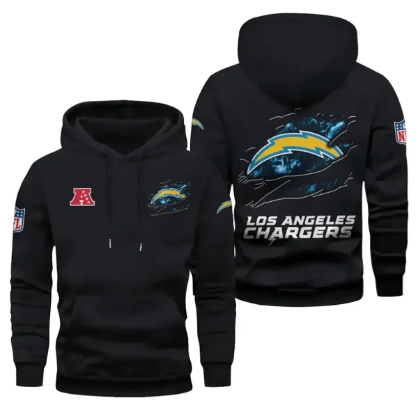Los Angeles Chargers Limited Edition Pocket Pullover Hoodie New 2025 AZ2DHD082 - Image 5