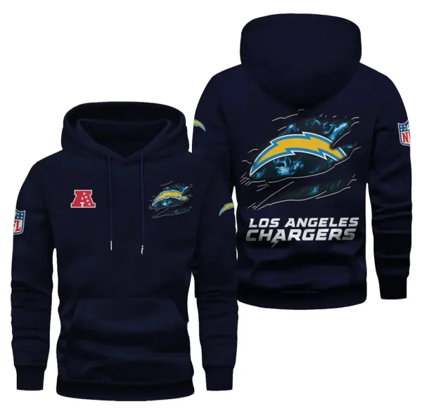Los Angeles Chargers Limited Edition Pocket Pullover Hoodie New 2025 AZ2DHD082 - Image 6
