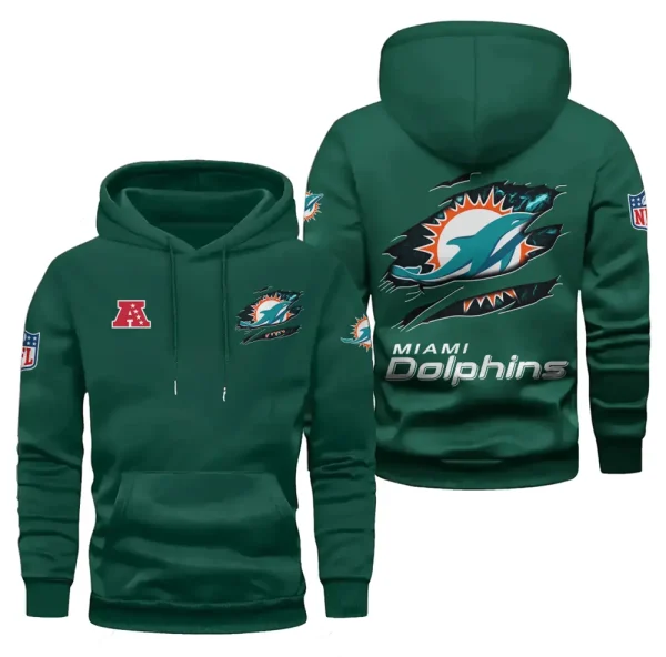 Miami Dolphins Limited Edition Pocket Pullover Hoodie New 2025 AZ2DHD084