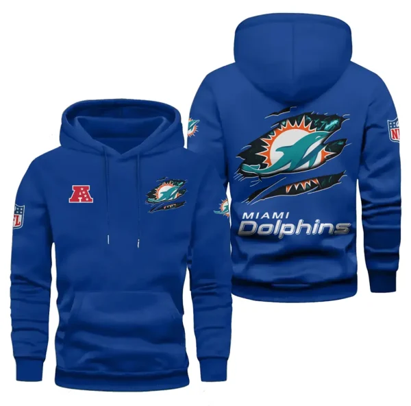 Miami Dolphins Limited Edition Pocket Pullover Hoodie New 2025 AZ2DHD084 - Image 6