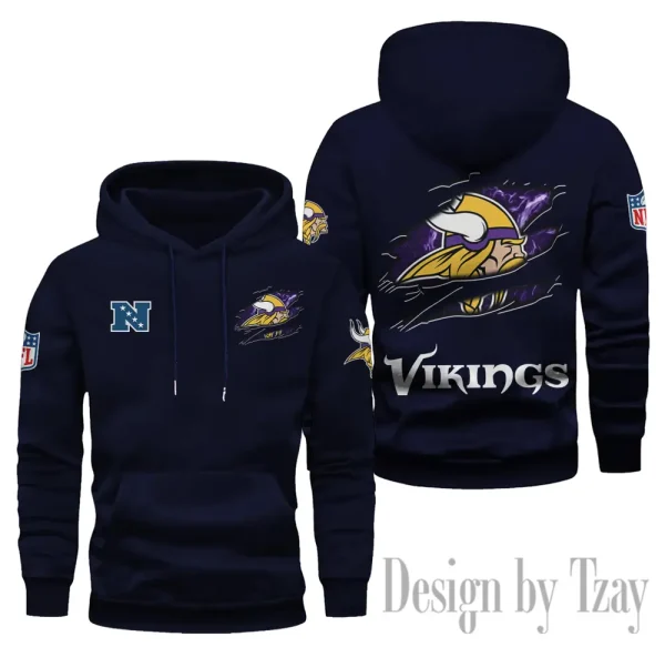 Minnesota Vikings Limited Edition Pocket Pullover Hoodie New 2025 AZ2DHD085 - Image 6