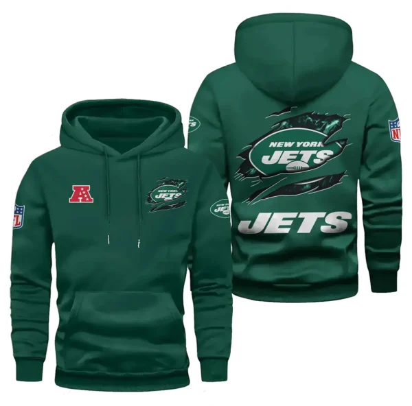 New York Jets Limited Edition Pocket Pullover Hoodie New 2025 AZ2DHD089 - Image 2
