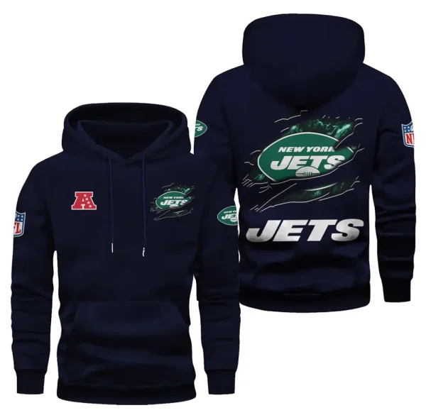New York Jets Limited Edition Pocket Pullover Hoodie New 2025 AZ2DHD089 - Image 3