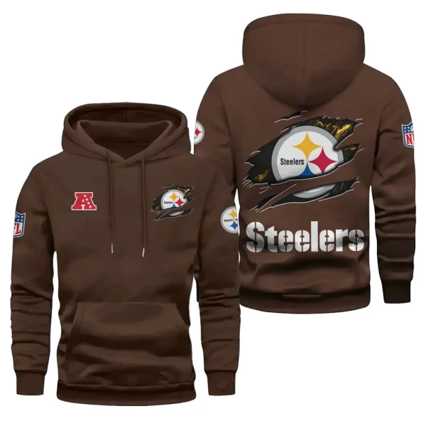 Pittsburgh Steelers Limited Edition Pocket Pullover Hoodie New 2025 AZ2DHD091 - Image 2